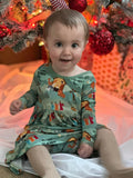 Nativity Noel Long Sleeve Dress with Shorts