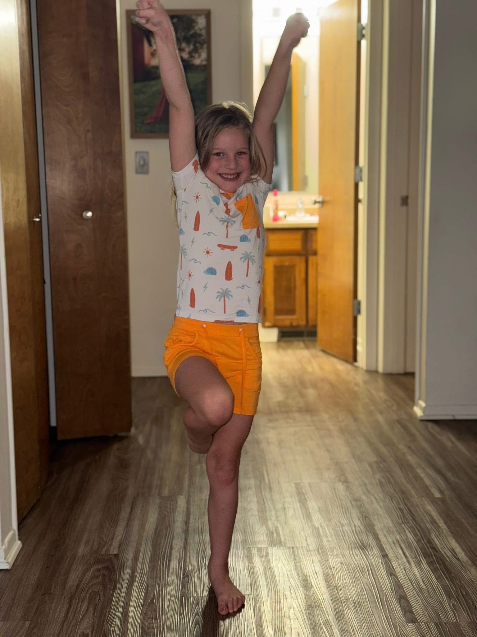 Surf's Up Short Sleeve Shorts Set