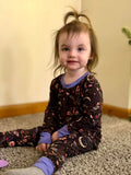 Crescent Wings Long Sleeve Two Piece PJ Set